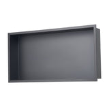 Bathroom Cabinets, Cupboards & Storage: VEVOR Shower Niche, 33.0 x 63.5 x 10.2 cm Recessed Wall Niche, Heavy-duty Stainless Steel Modern Soap & Shampoo Storage Organizer, Sealed Waterproof, Durable & Easy to Install, Black for Bathroom