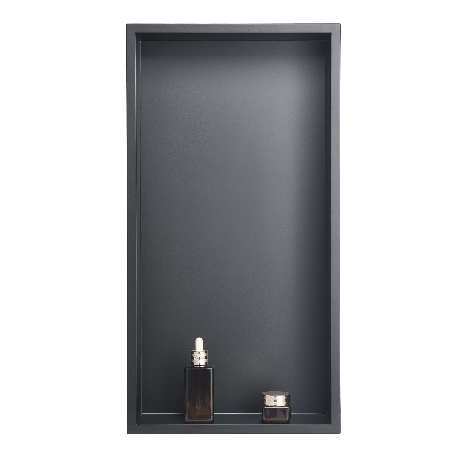 Bathroom Cabinets, Cupboards & Storage: VEVOR Shower Niche, 33.0 x 63.5 x 10.2 cm Recessed Wall Niche, Heavy-duty Stainless Steel Modern Soap & Shampoo Storage Organizer, Sealed Waterproof, Durable & Easy to Install, Black for Bathroom