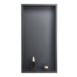 Bathroom Cabinets, Cupboards & Storage: VEVOR Shower Niche, 33.0 x 63.5 x 10.2 cm Recessed Wall Niche, Heavy-duty Stainless Steel Modern Soap & Shampoo Storage Organizer, Sealed Waterproof, Durable & Easy to Install, Black for Bathroom
