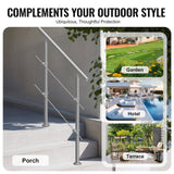 Traffic Control & Parking Tools: VEVOR 39.4in Handrails for Outdoor Steps 2 Crossbars Staircase for Porch Deck