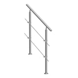 Traffic Control & Parking Tools: VEVOR 39.4in Handrails for Outdoor Steps 2 Crossbars Staircase for Porch Deck