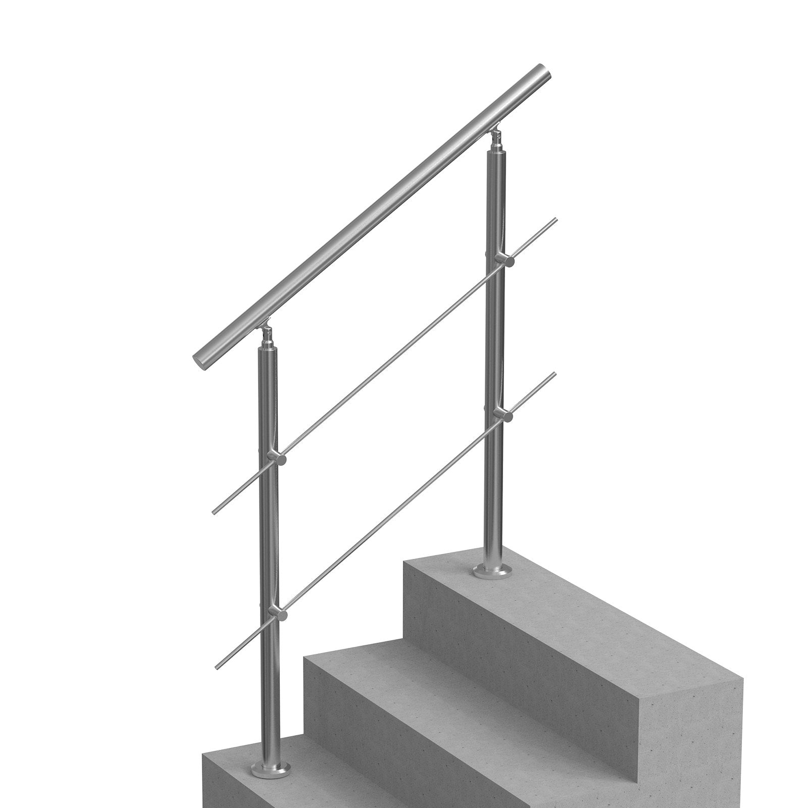 Traffic Control & Parking Tools: VEVOR 39.4in Handrails for Outdoor Steps 2 Crossbars Staircase for Porch Deck