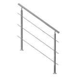 Outdoor Dining Sets: VEVOR 47.2in Handrails for Outdoor Steps 3 Crossbars Staircase for Porch Deck