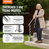 Traffic Control & Parking Tools: VEVOR 59in Handrails for Outdoor Steps 5 Crossbars Staircase for Porch Deck