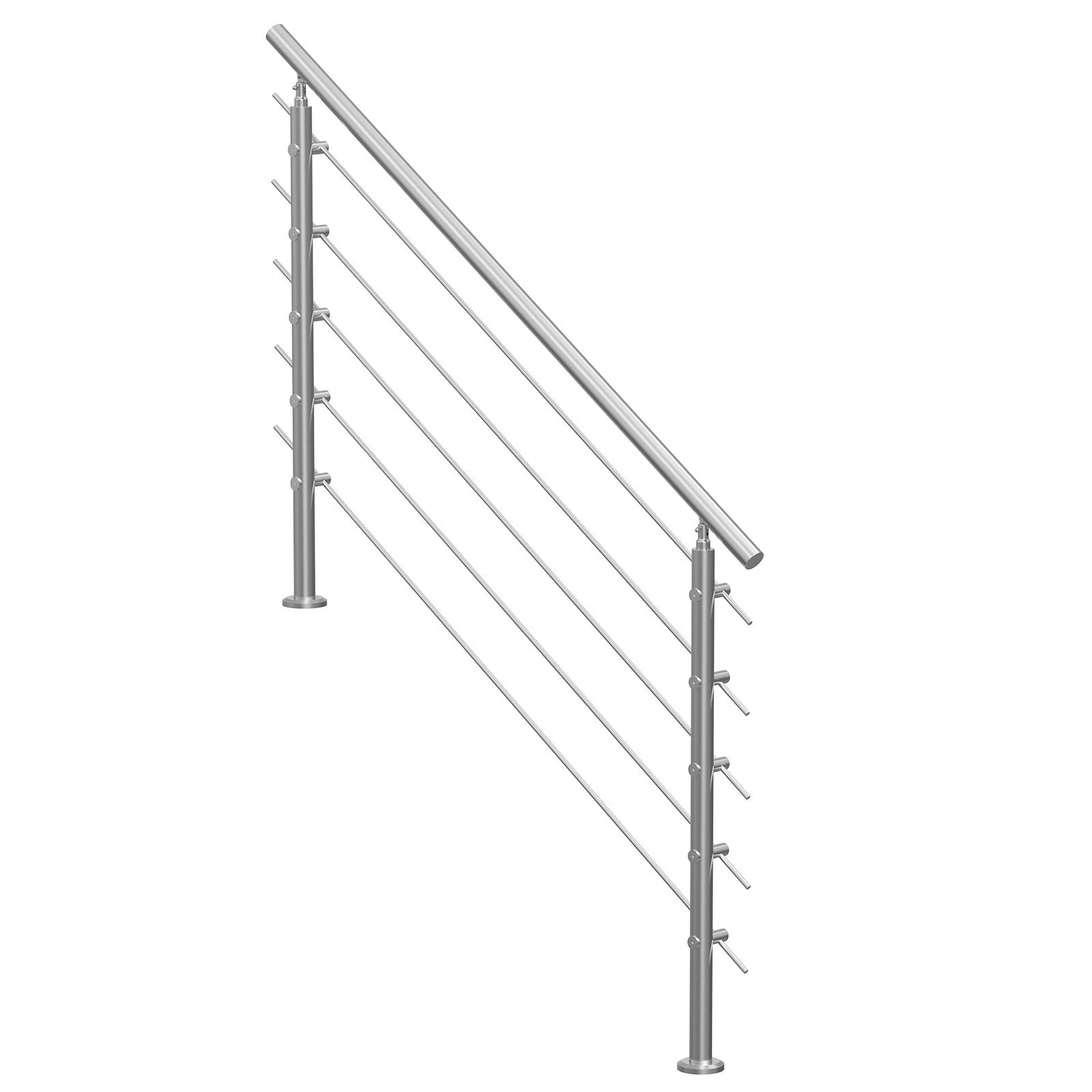 Traffic Control & Parking Tools: VEVOR 59in Handrails for Outdoor Steps 5 Crossbars Staircase for Porch Deck