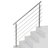 Traffic Control & Parking Tools: VEVOR 59in Handrails for Outdoor Steps 5 Crossbars Staircase for Porch Deck