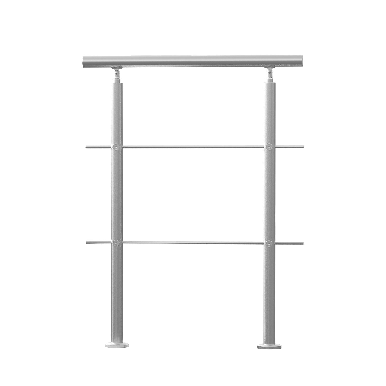 Mobility & Accessibility: VEVOR Handrails for Outdoor Steps, 31.5in Length 2 Crossbars Stair Hand Rail Kit, Transitional Stainless Steel Railings w/ Installation Kit, Double-column Staircase Handrails for Seniors,Porch & Deck