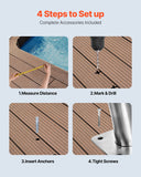 Swimming Pools: VEVOR Pool Handrail, 30" x 30" Swimming Pool Stair Rail, 2 PCs Stainless Steel Stair Pool Hand Rail Rated 375lbs Load Capacity, Pool Rail with Quick Mount Base Plate, and Complete Mounting Accessories
