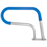 Swimming Pools: VEVOR Pool Rail 30x22 Pool Railing 304 Stainless Steel 250LBS Load Capacity Silver Rustproof Pool Handrail Humanized Swimming Pool Handrail with Blue Grip Cover & M8 Drill Bit & Self-Taping Screws