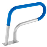 Swimming Pools: VEVOR Pool Rail 30x22 Pool Railing 304 Stainless Steel 250LBS Load Capacity Silver Rustproof Pool Handrail Humanized Swimming Pool Handrail with Blue Grip Cover & M8 Drill Bit & Self-Taping Screws