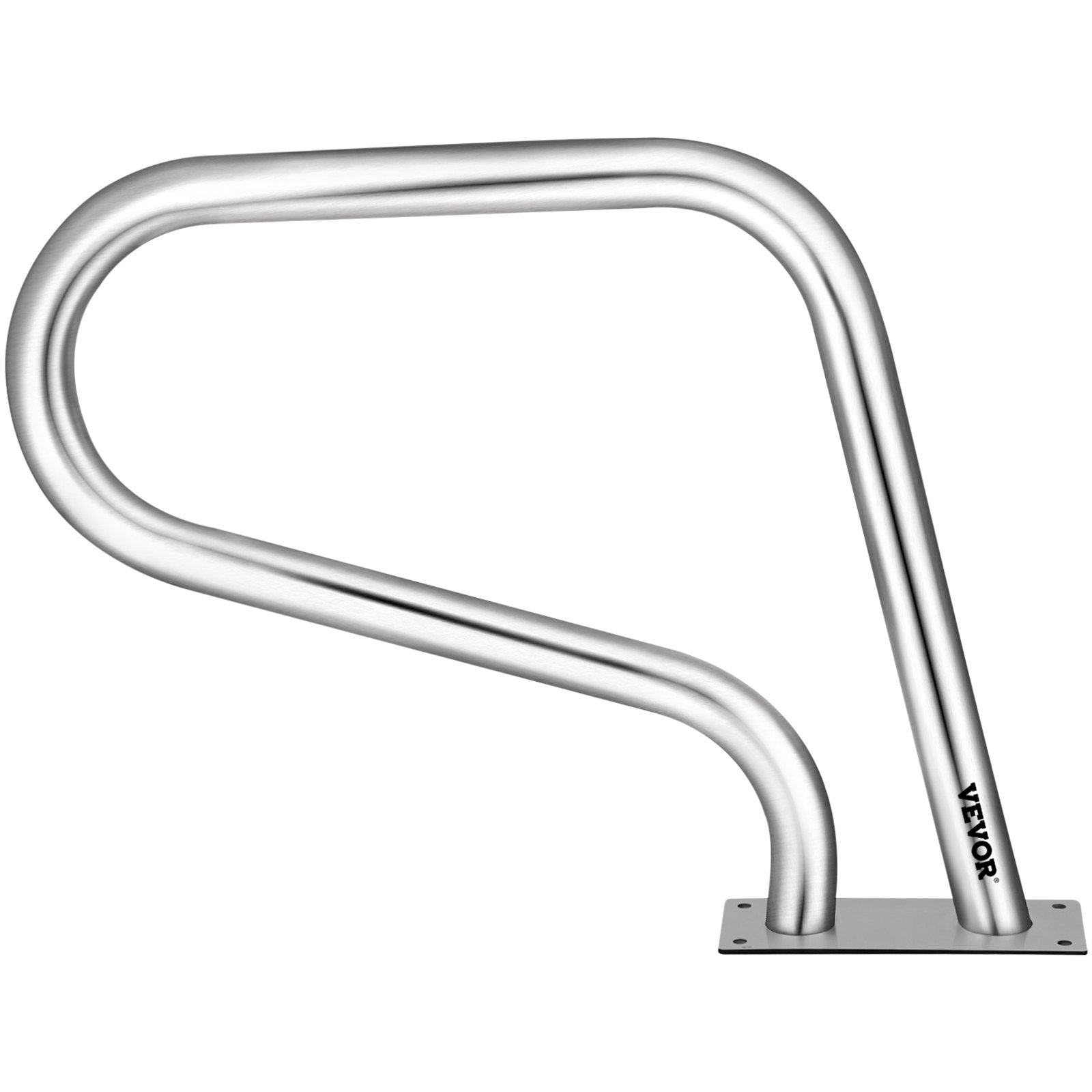 Swimming Pools: VEVOR Pool Rail 32x23 Pool Railing 304 Stainless Steel 250LBS Load Capacity Silver Rustproof Pool Handrail Humanized Swimming Pool Handrail with Blue Grip Cover & M8 Drill Bit & Self-Taping Screws