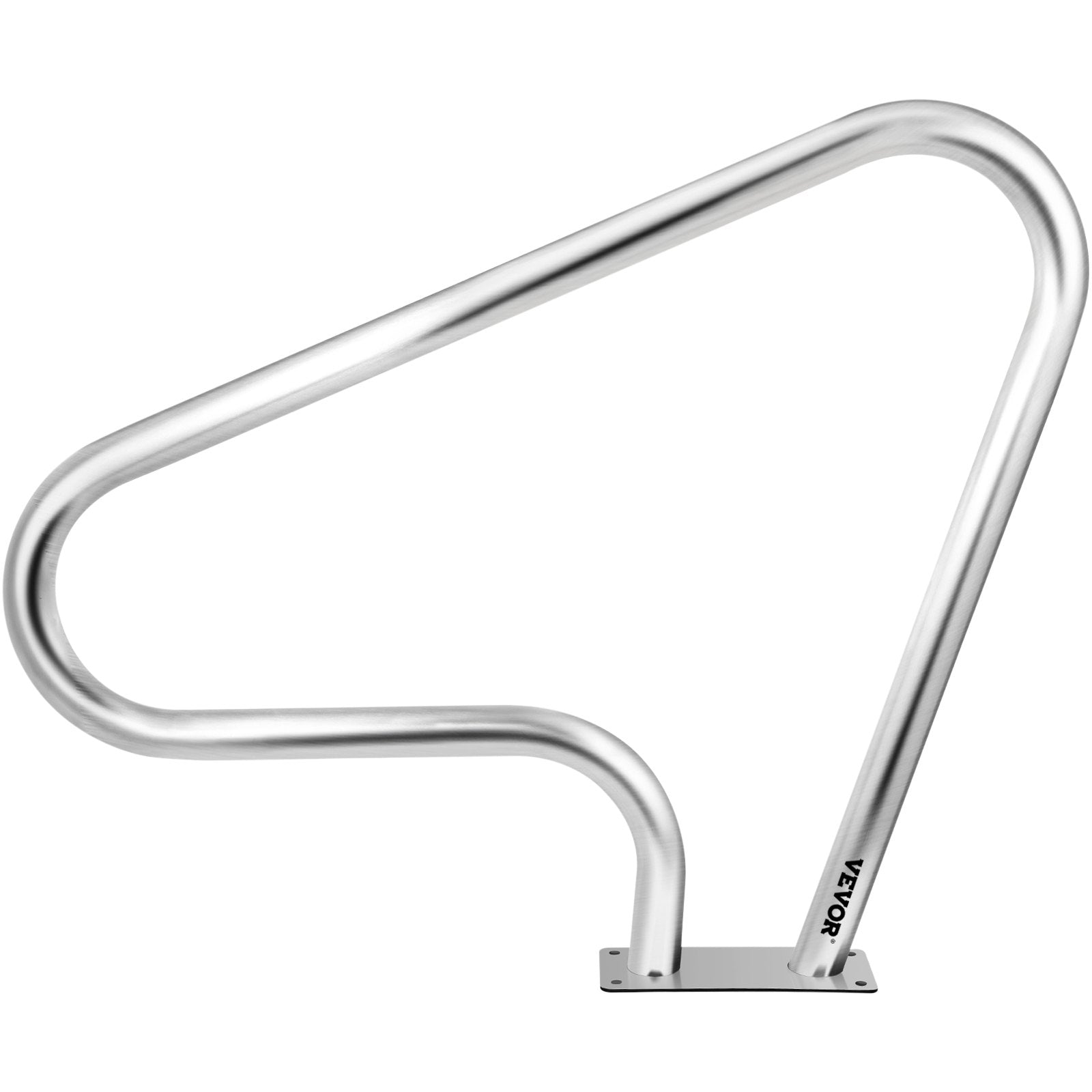 Swimming Pools: VEVOR Pool Rail 39x32 Pool Railing 304 Stainless Steel 250LBS Load Capacity Silver Rustproof Pool Handrail Humanized Swimming Pool Handrail with Blue Grip Cover & M8 Drill Bit & Self-Taping Screws