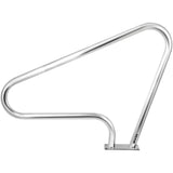 Swimming Pools: VEVOR Pool Rail 48x36 Pool Railing 304 Stainless Steel 250LBS Load Capacity Silver Rustproof Pool Handrail Humanized Swimming Pool Handrail with Blue Grip Cover & M8 Drill Bit & Self-Taping Screws