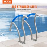 Pool Toys & Inflatables: VEVOR Pool Handrail 2 PCS 30x30in Stainless Steel with Base Plate for Spas