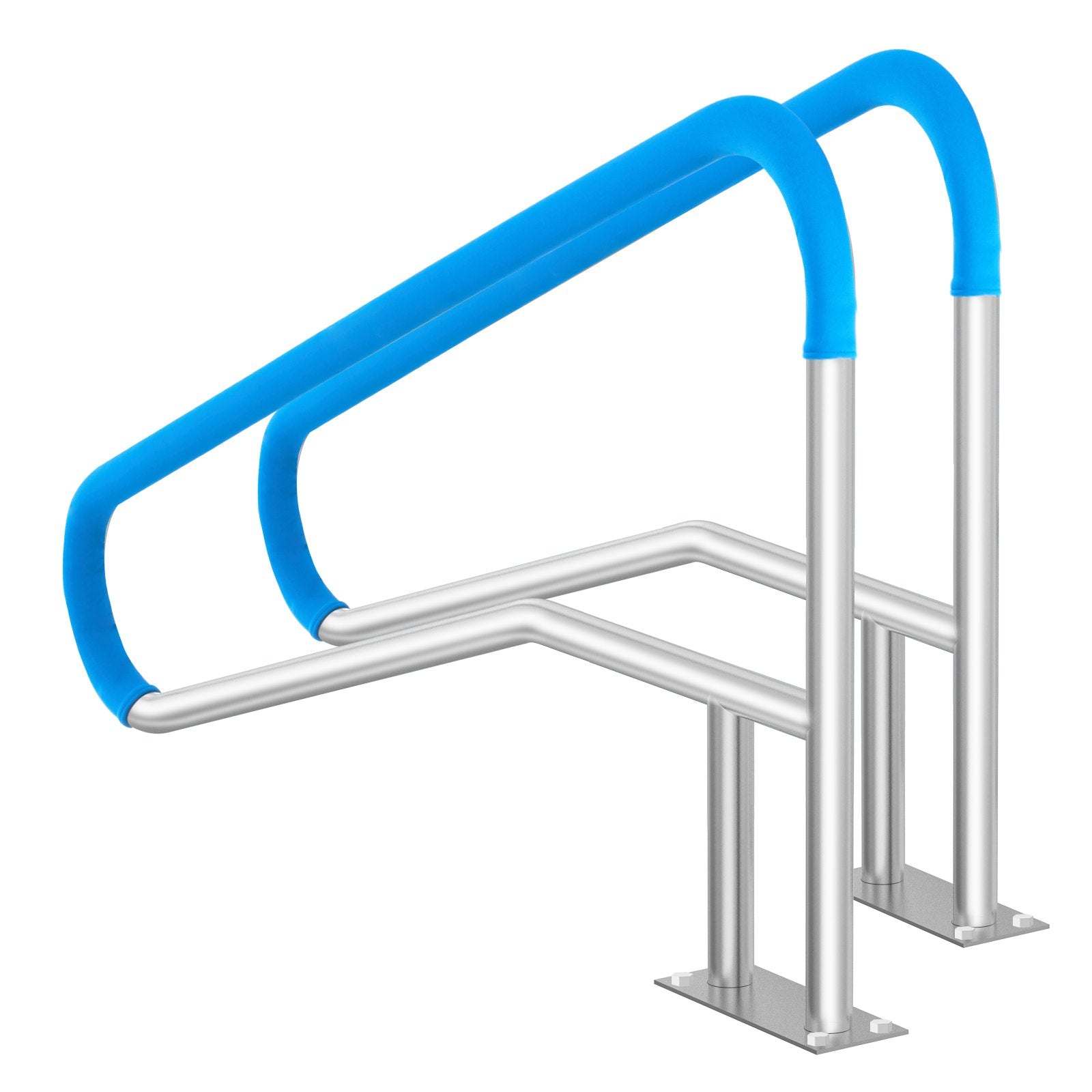 Beds & Bed Frames: VEVOR Pool Handrail 2 PCS 55 x 32 inch Stainless Steel with Base Plate for Spas