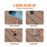 Outdoor Play Equipment: VEVOR Pool Handrail 46 x 37 inch Stainless Steel (Pre-built) for Indoor/Outdoor