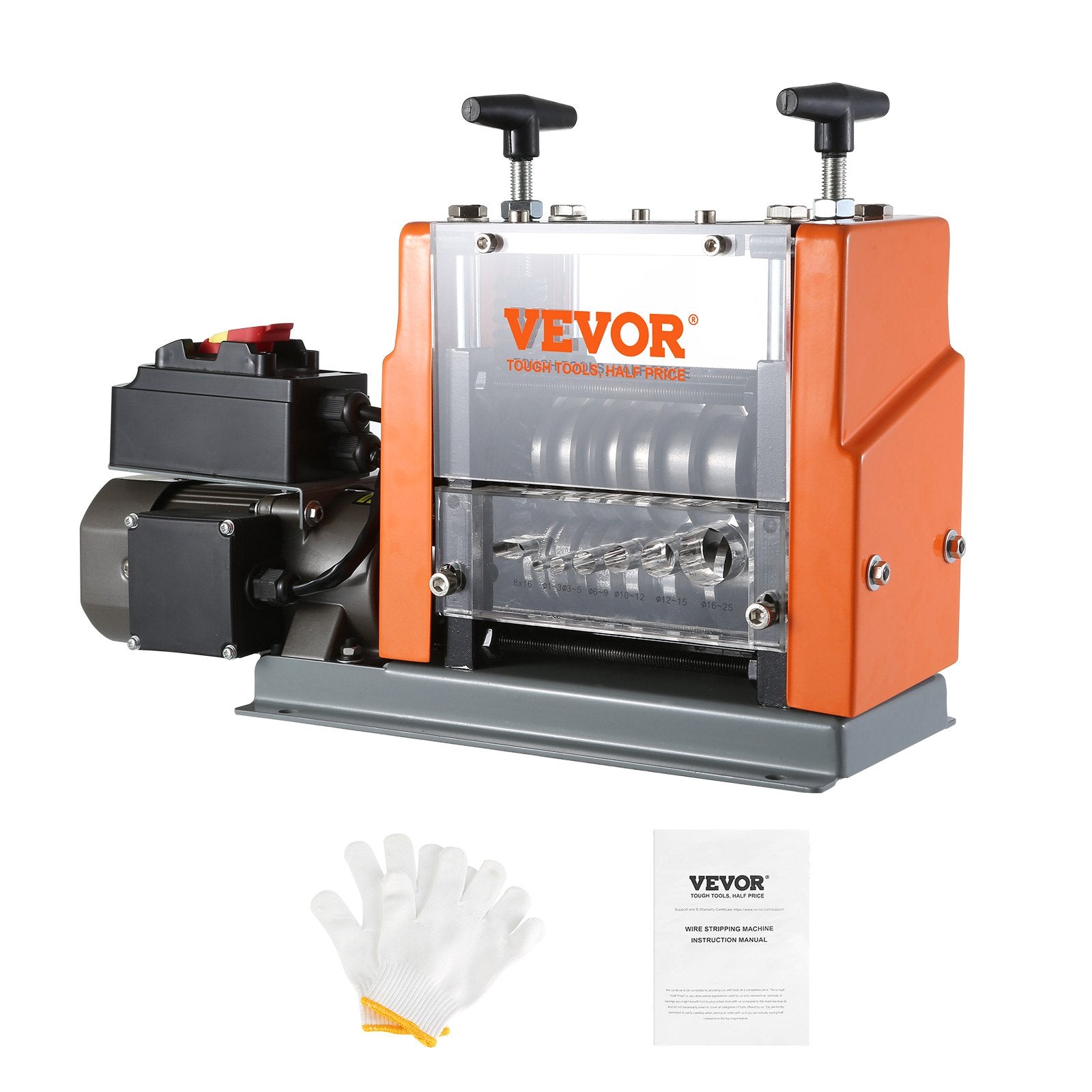 Power & Electrical Supplies: VEVOR Electric Wire Stripping Machine Copper Cable Stripper 1.5-25 mm 60 W