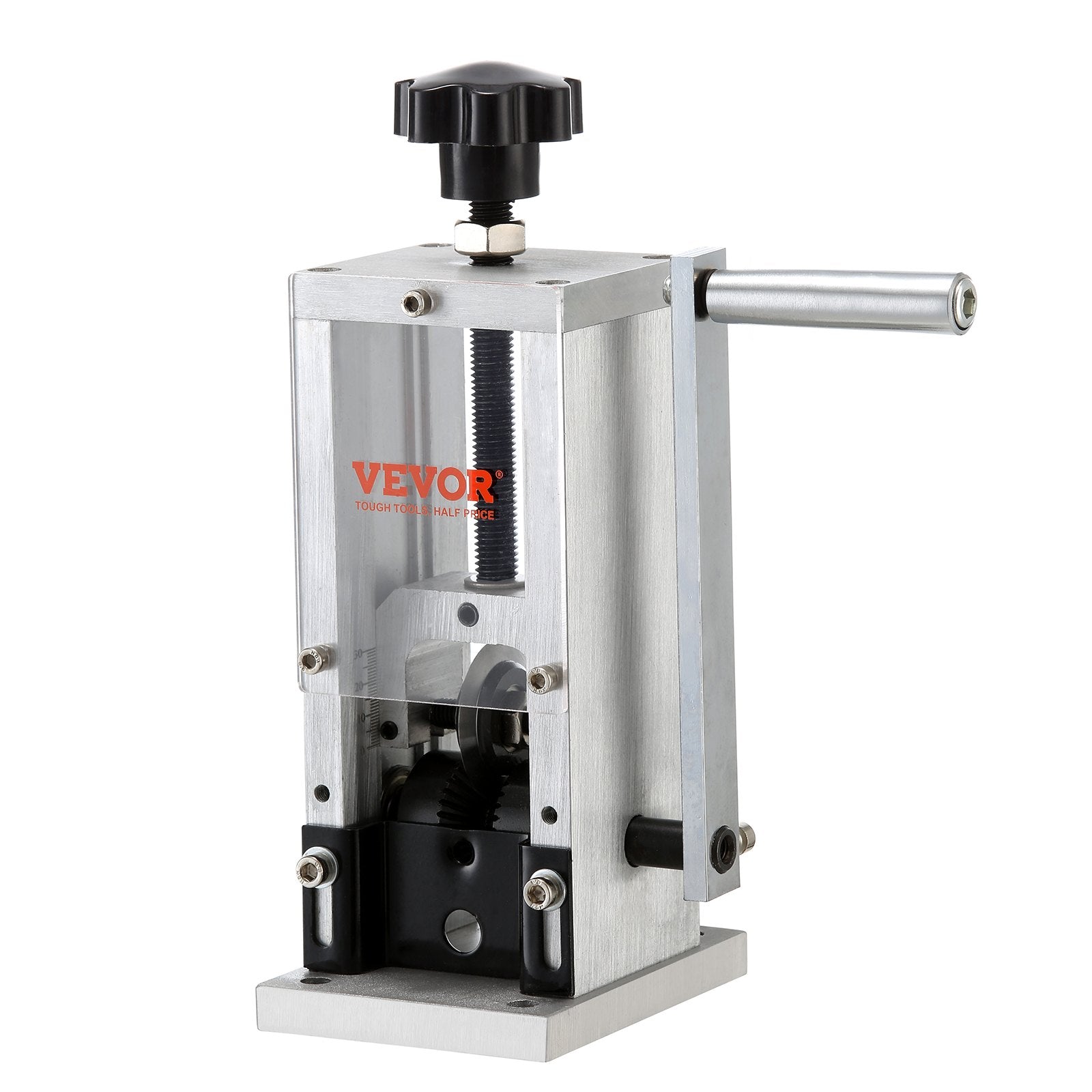 Building Materials: VEVOR Manual Wire Stripping Machine, 0.06''-0.98'' Copper Stripper with Hand Crank or Drill Powered, Visible Stripping Depth Reference, Portable Aluminum Frame Wire Peeler for Scrap Copper Recycling