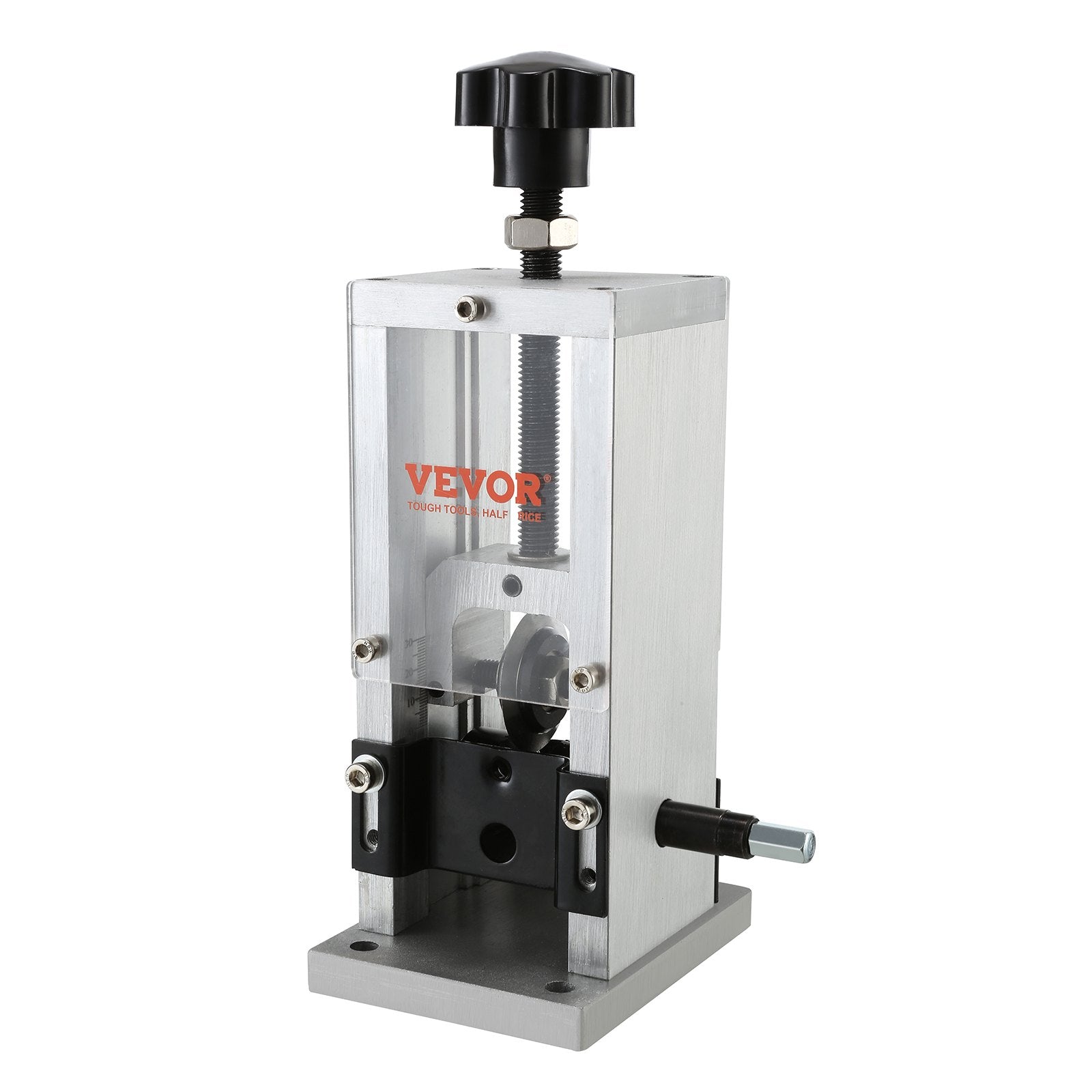 Building Materials: VEVOR Manual Wire Stripping Machine, 0.06''-0.98'' Copper Stripper with Hand Crank or Drill Powered, Visible Stripping Depth Reference, Portable Aluminum Frame Wire Peeler for Scrap Copper Recycling