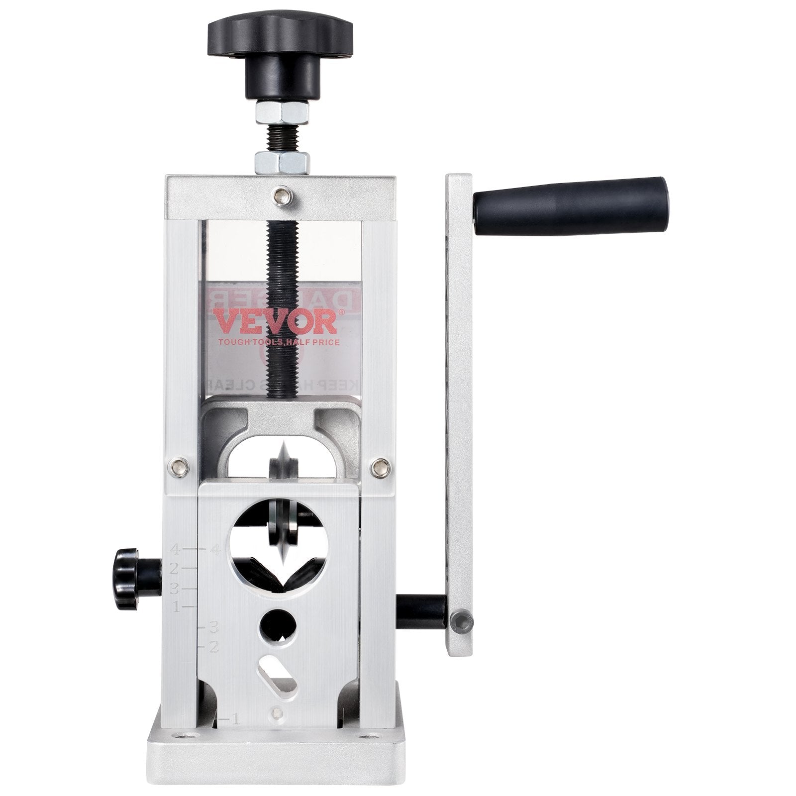 Building Materials: VEVOR Manual Wire Stripping Machine, 0.06''-1.5'' Copper Stripper with Hand Crank or Drill Powered, Visible Stripping Depth Reference, Portable Aluminum Frame Wire Peeler for Scrap Copper Recycling