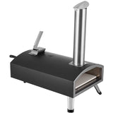 BBQs & Accessories: VEVOR Outdoor Pizza Oven, 12" Wood Fired Pizza Ovens, Pellet Pizza Stove with Thermometer, Portable Pizza Maker for Outside Backyard Patio Camping, Pizza Stone, Carry Bag, Shovel, Black