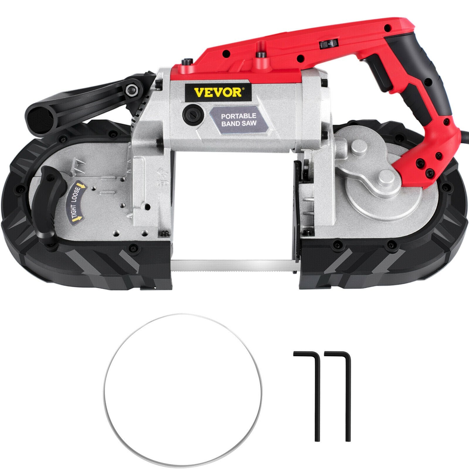 Gardening Tools: VEVOR Variable-Speed 127mm Deep Cut Portable Band Saw 220V 10Amp Motor Handheld