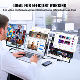 Computer Monitors & Accessories: VEVOR Laptop Screen Extender 14" HD 1080P Portable Monitor for 13"-17" Laptop