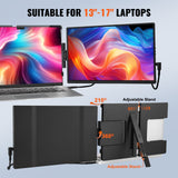 Computer Monitors & Accessories: VEVOR Laptop Screen Extender 14in HD 1080P Portable Monitor for 13"-17" Laptop