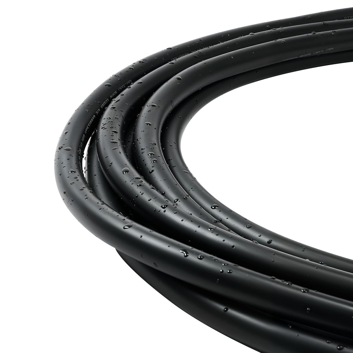 7.62 m 6AWG Portable Power Cable (4 Conductor), Heavy Duty 600V SOOW Electrical Power Cable, Industrial Grade Electric Wire, Premium CPE Rubber Jacket, Copper Extension Cord for Welder Machine