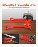 Exercise Benches: VEVOR Portable Pipe Vise, Lightweight Aluminum Pipe Vise with 1/8" to 1-1/2"  Clamping Capacity, Ideal for Onsite Plumbing Installation, Repair, and Maintenance