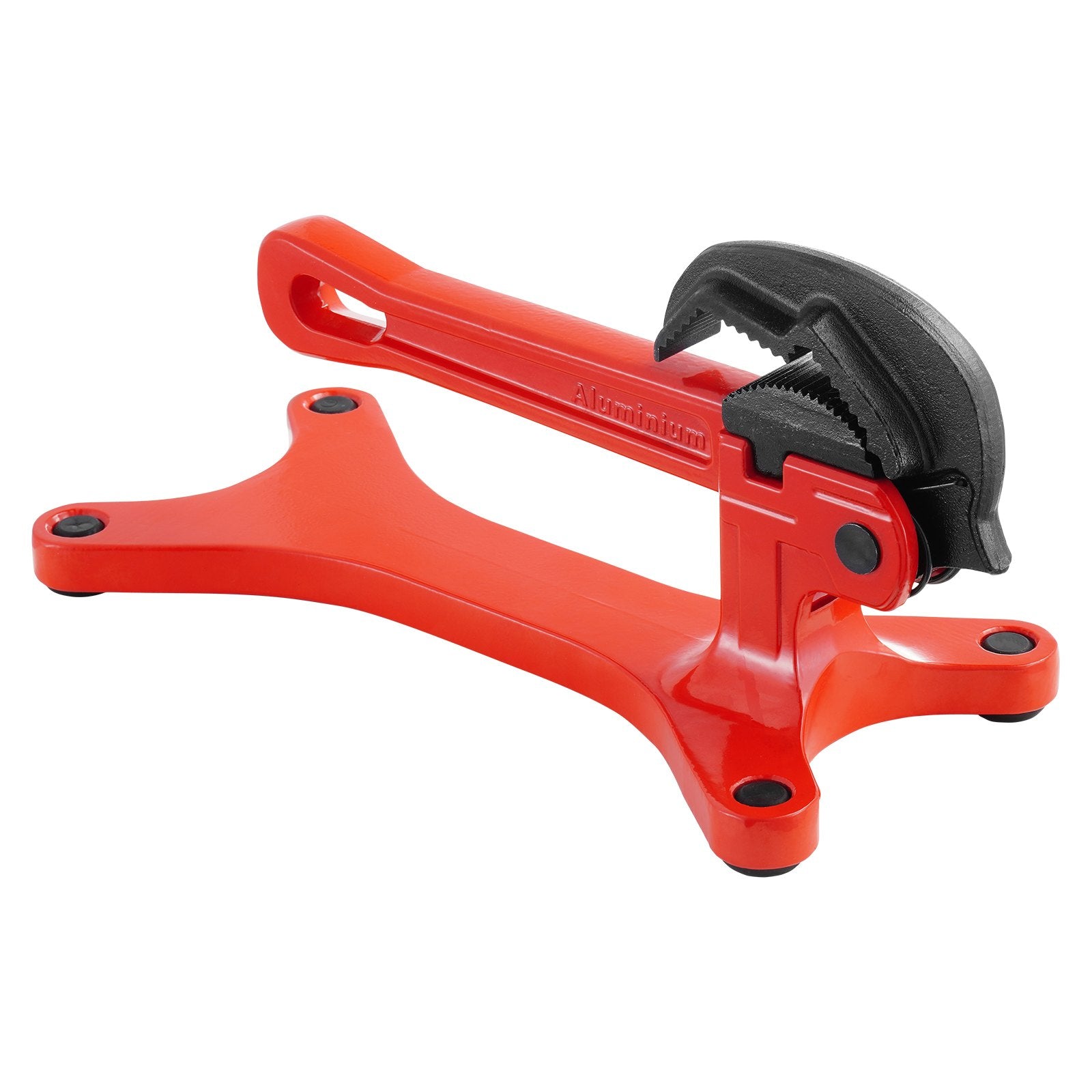 Portable Pipe Vise, Lightweight Aluminum Pipe Vise with 1/8" to 1-1/2" Clamping Capacity, Ideal for Onsite Plumbing Installation, Repair, and Maintenance