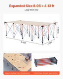 Work Benches: VEVOR Portable Folding Workstand 2455 x 1260 mm Collapsible Work Stand 2724 kg