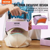 Coffee Machines & Accessories: VEVOR Hat Press Machine Mini Hat Heat Press for Caps 5.9x3.15 inch Plate Purple