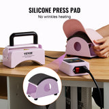 Coffee Machines & Accessories: VEVOR Hat Press Machine Mini Hat Heat Press for Caps 5.9x3.15 inch Plate Purple