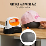 Coffee Machines & Accessories: VEVOR Hat Press Machine Mini Hat Heat Press for Caps 6.1 x 3.5 inch Plate White