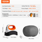 Coffee Machines & Accessories: VEVOR Hat Press Machine Mini Hat Heat Press for Caps 6.1 x 3.5 inch Plate White