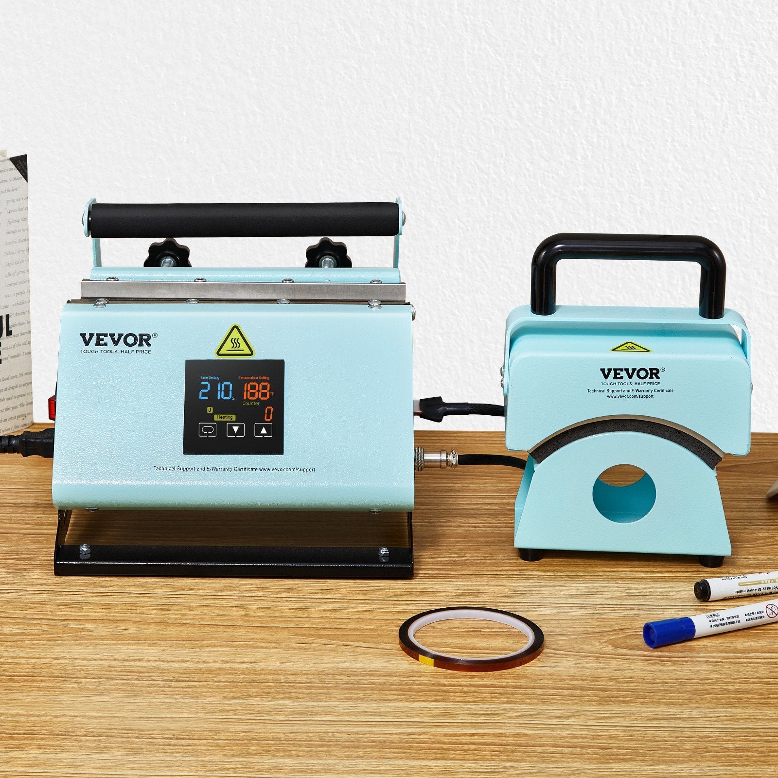 2 in 1 Tumbler and Hat Heat Press Machine Heat Machine for Caps Hats Mugs