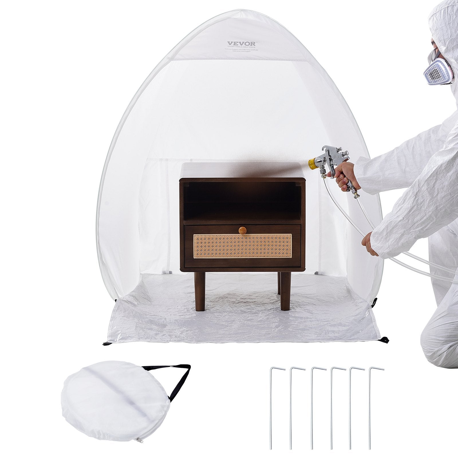 Tents: VEVOR Spray Paint Shelter Portable Spray Paint Tent Booth 3.3 x 2.9 x 3.3ft Pop Up