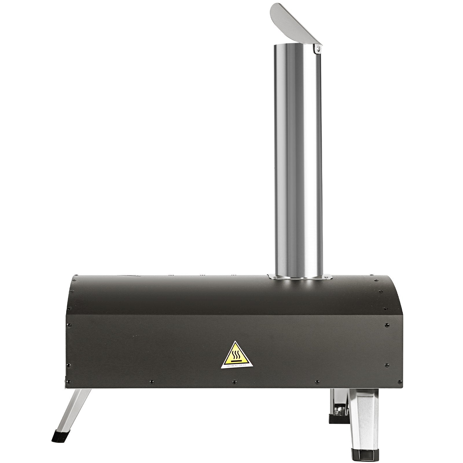 BBQs & Accessories: VEVOR Outdoor Pizza Oven, 12-inch, Wood Pellet and Charcoal Fired Pizza Maker, Portable Outside Stainless Steel Pizza Grill with Pizza Stone, Waterproof Cover, Shovel, Wood Burner for Backyard Camping