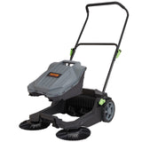Pedal Bins: VEVOR Walk-behind Hand Push Floor Sweeper 25.6" Width 5 Gallon Waste Container