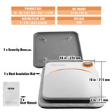 Men's Tops & T-shirts: VEVOR Heat Press 9 x 9 in Portable Easy Press Sublimation Transfer DIY T-shirt