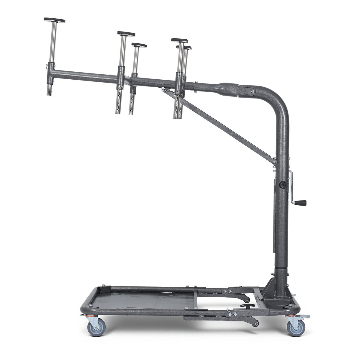 Hard Top Remover Lift, 99.79 kg, Foldable Jeep Hardtop Removal and Storage System, Easy One-Person Operation, Adjustable Height, for Jeep Wrangler YJ, TJ, JK, JL, 4XE, Ford Bronco 4 Door &6 Gen+
