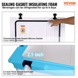 Food Storage: VEVOR Insulated Portable Cooler, 65 qt, Holds 65 Cans, Ice Retention Hard Cooler with Heavy Duty Handle, Ice Chest Lunch Box for Camping, Beach, Picnic, Travel, Outdoor, Keeps Ice for up to 6 Days