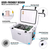 Food Storage: VEVOR Insulated Portable Cooler, 65 qt, Holds 65 Cans, Ice Retention Hard Cooler with Heavy Duty Handle, Ice Chest Lunch Box for Camping, Beach, Picnic, Travel, Outdoor, Keeps Ice for up to 6 Days
