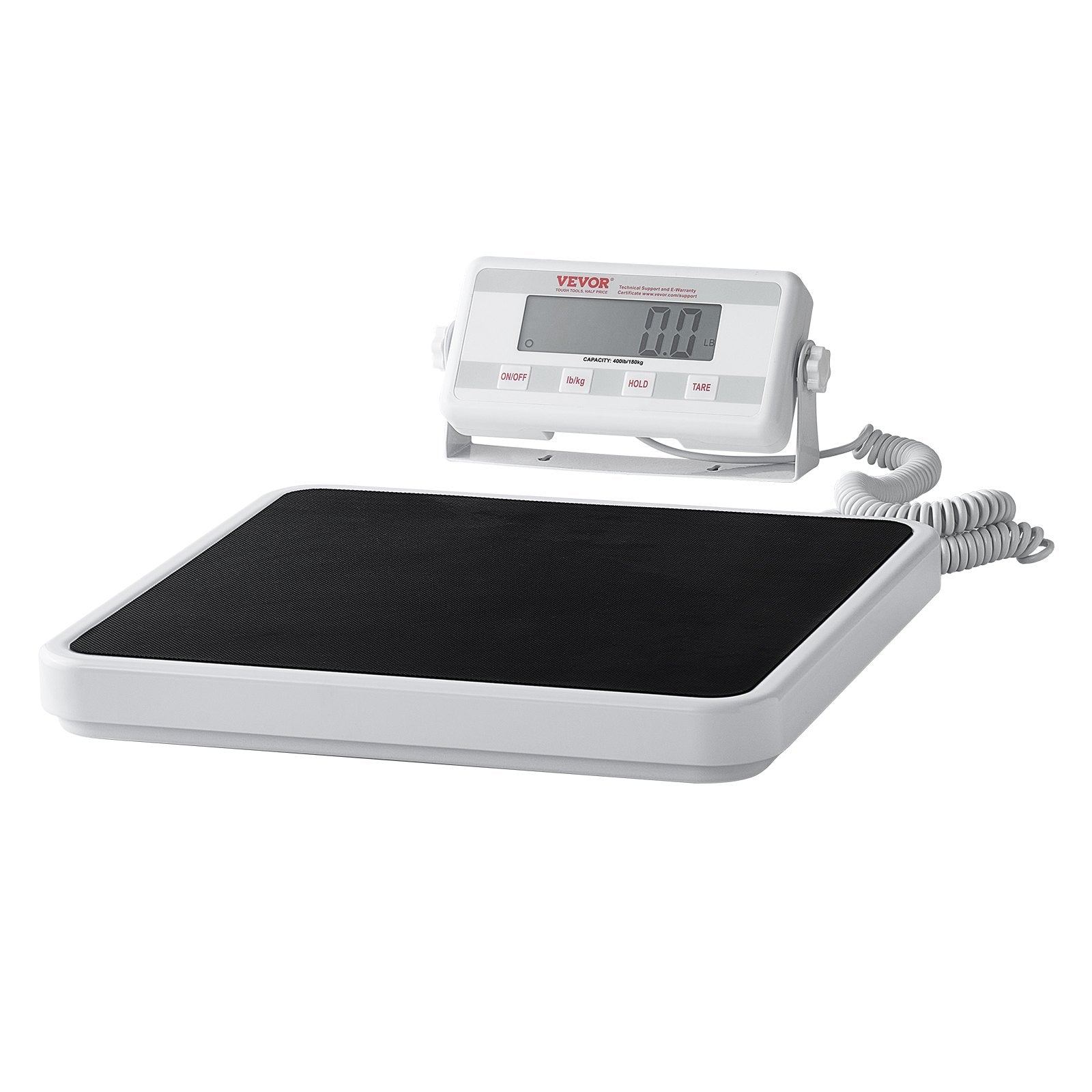 Bathroom Scales: VEVOR Portable Medical Scale, Professional Digital Physician Scale for Weighing - with Anti-Slip Mat, 2 Units (kg/lb), Hold & Tare Function, 400LBS Capacity Physician Wight Scale for Gym Home Hospital