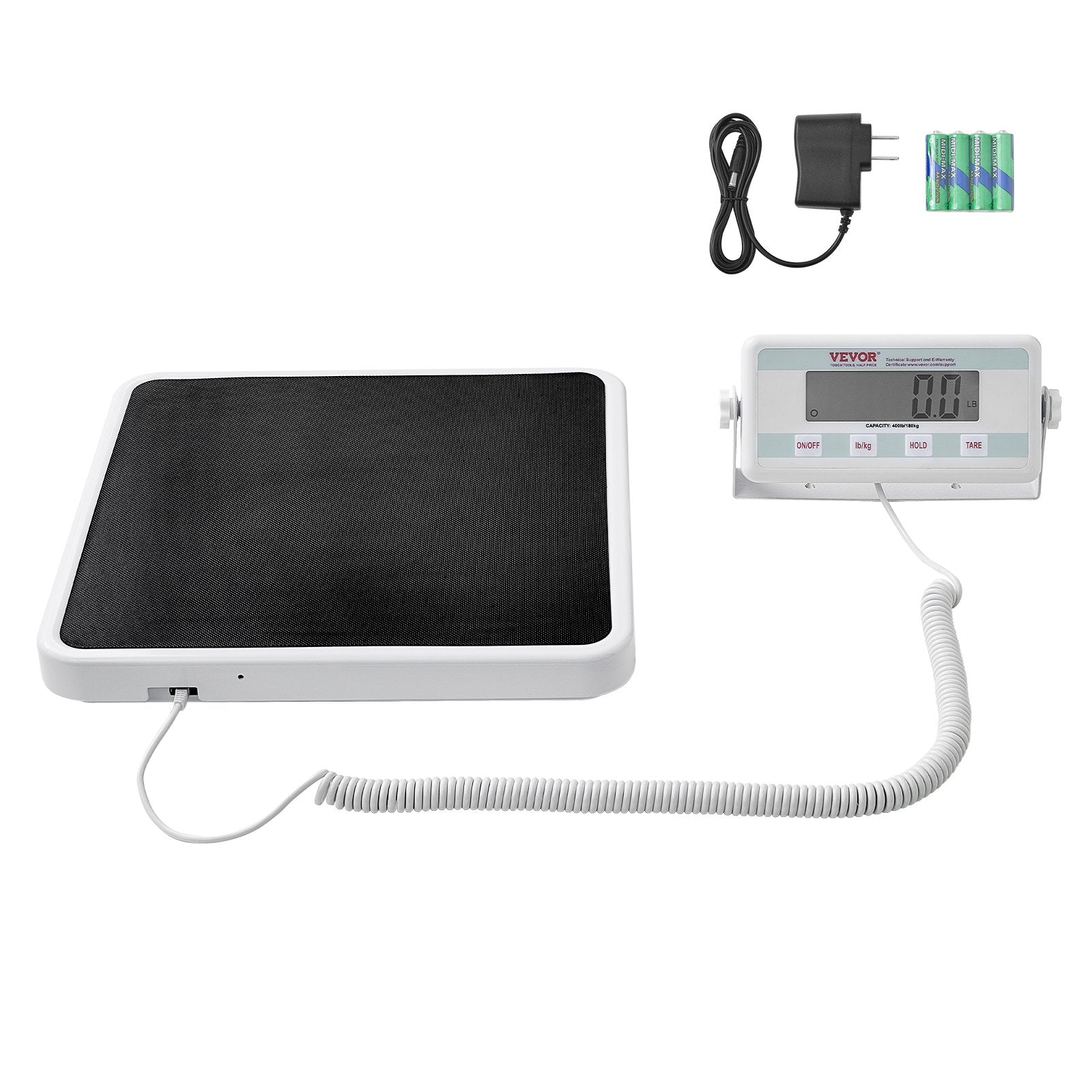 Bathroom Scales: VEVOR Portable Medical Scale, Professional Digital Physician Scale for Weighing - with Anti-Slip Mat, 2 Units (kg/lb), Hold & Tare Function, 400LBS Capacity Physician Wight Scale for Gym Home Hospital