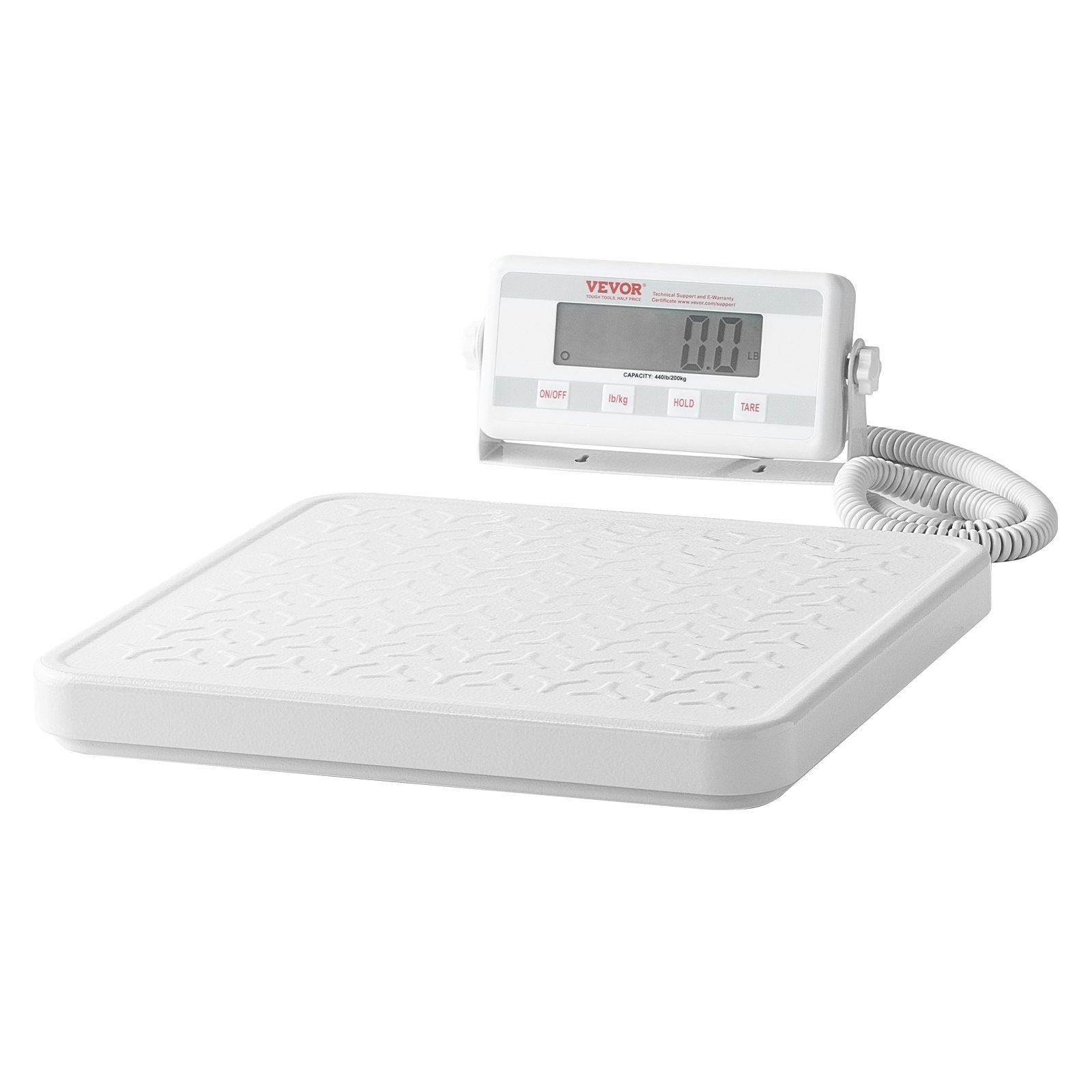 Bathroom Scales: VEVOR Portable Medical Scale, Professional Digital Physician Scale for Weighing - with Anti-slip Platform, 2 Units, Hold & Tare Function, 440LBS Capacity Physician Weight Scale for Gyms Homes Hospital