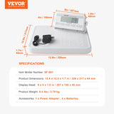 Bathroom Scales: VEVOR Portable Medical Scale, Professional Digital Physician Scale for Weighing - with Anti-slip Platform, 2 Units, Hold & Tare Function, 440LBS Capacity Physician Weight Scale for Gyms Homes Hospital