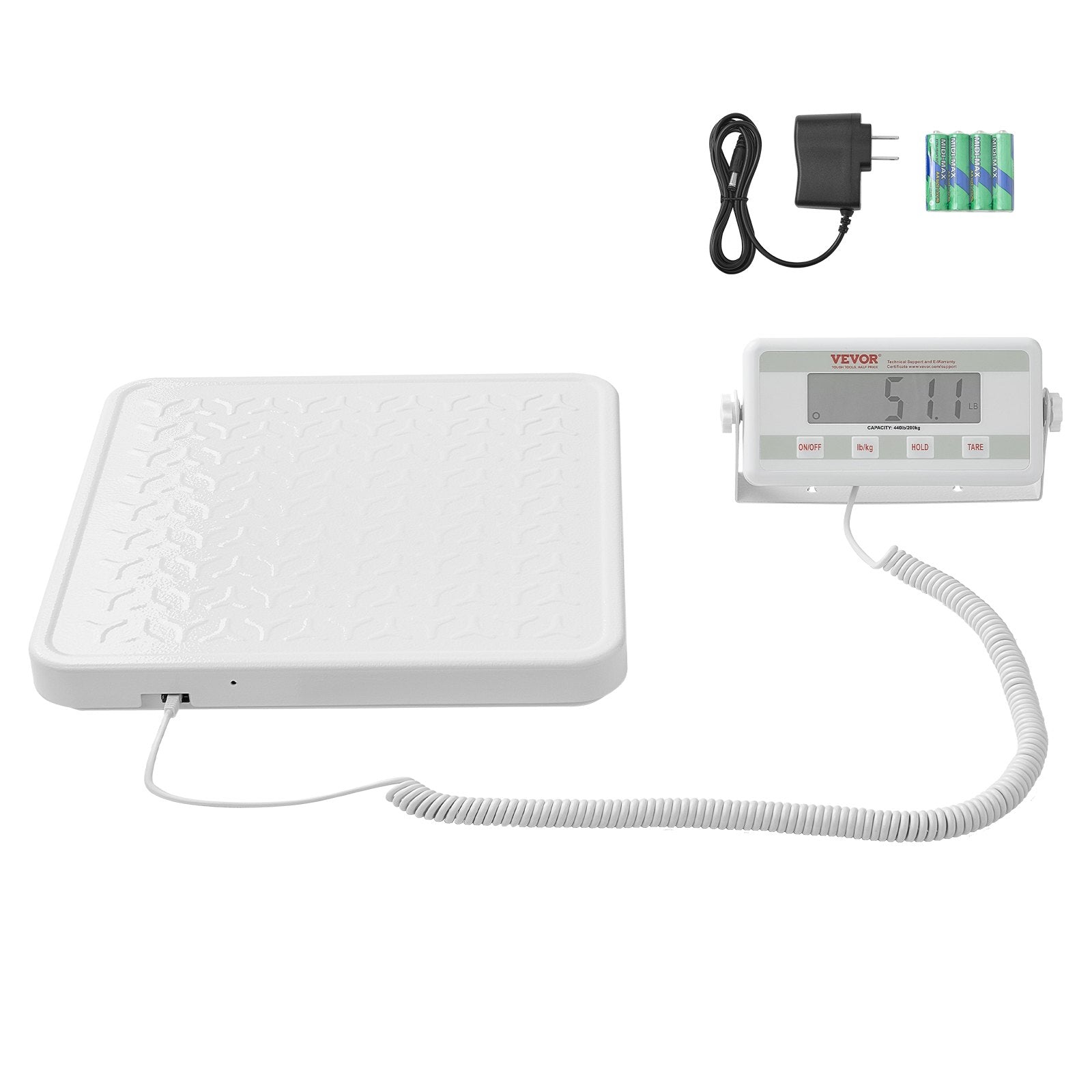 Bathroom Scales: VEVOR Portable Medical Scale, Professional Digital Physician Scale for Weighing - with Anti-slip Platform, 2 Units, Hold & Tare Function, 440LBS Capacity Physician Weight Scale for Gyms Homes Hospital