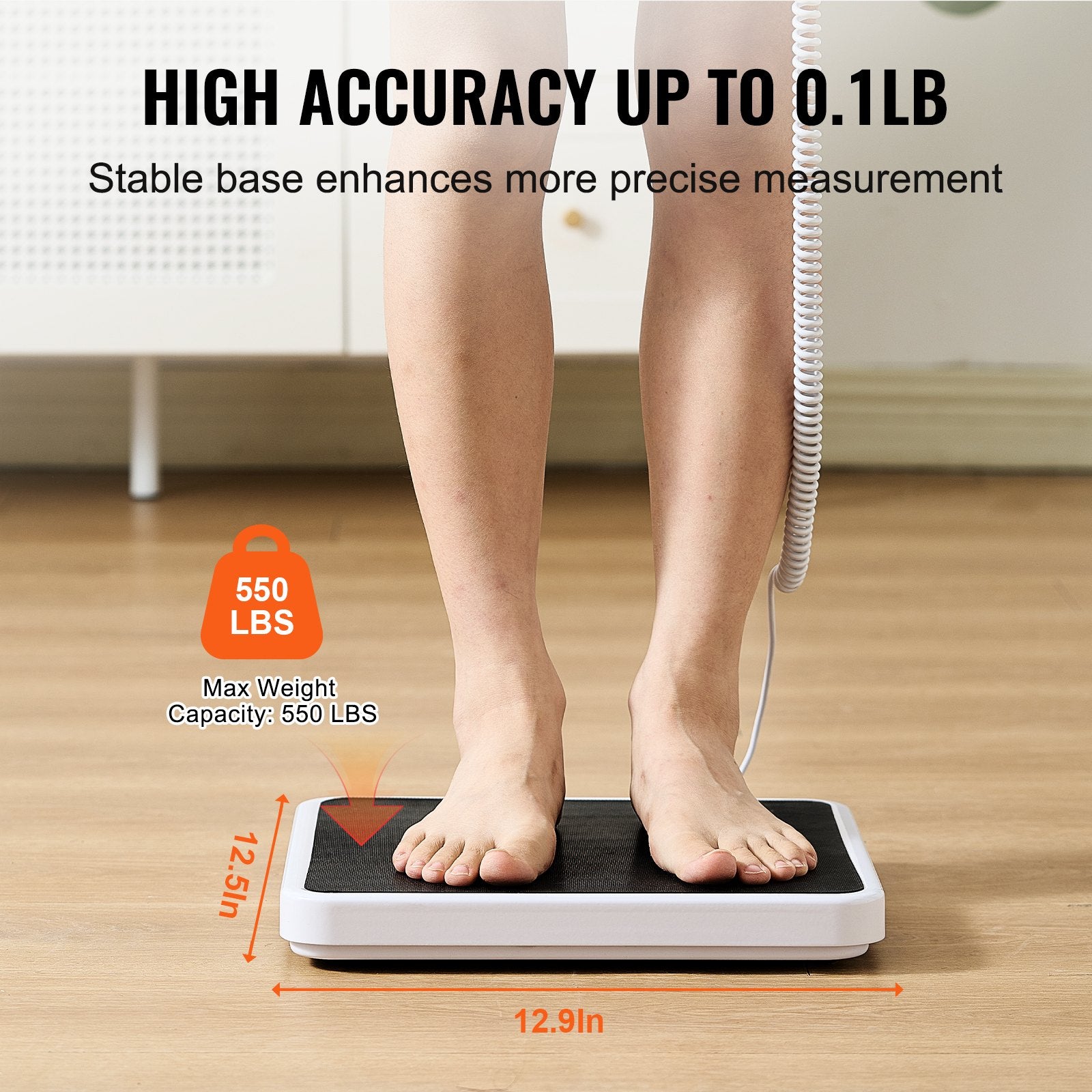 Treadmills: VEVOR Portable Medical Scale Digital Physician Weight Scale Anti-Slip Mat 550LBS